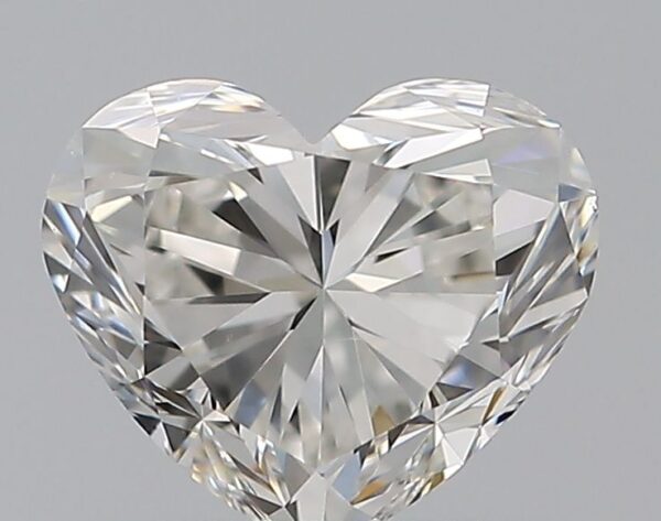 0.71 Carat, Natural White, Heart Diamond ~ H Colour, VS2 Clarity