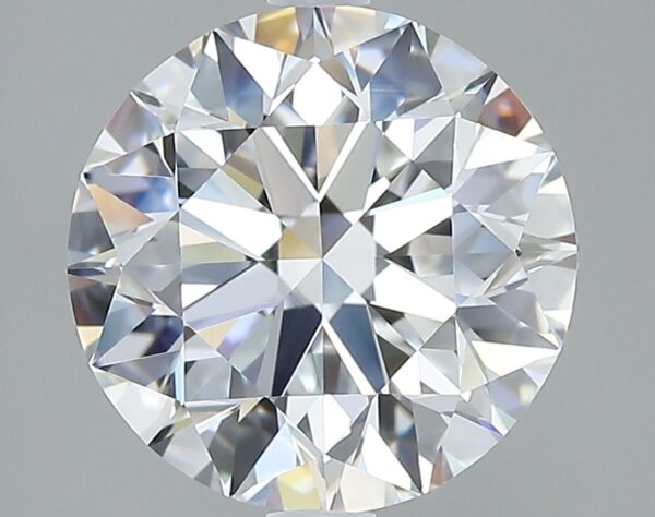 3.01 Carat, Natural White, Round Diamond ~ E Colour, VVS2 Clarity