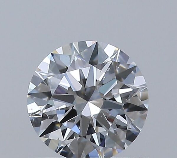 0.53 Carat, Natural White, Round Diamond ~ D Colour, SI1 Clarity