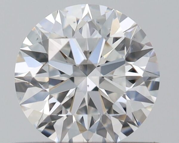 0.51 Carat, Natural White, Round Diamond ~ E Colour, VS2 Clarity