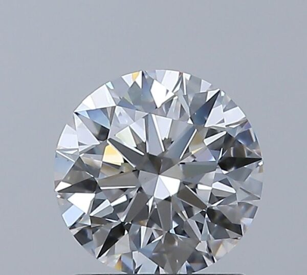 1.06 Carat, Natural White, Round Diamond ~ D Colour, VS2 Clarity