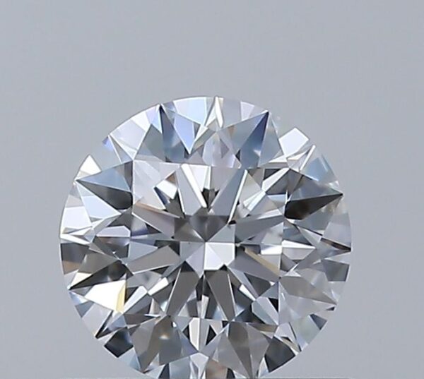 0.52 Carat, Natural White, Round Diamond ~ D Colour, VS1 Clarity