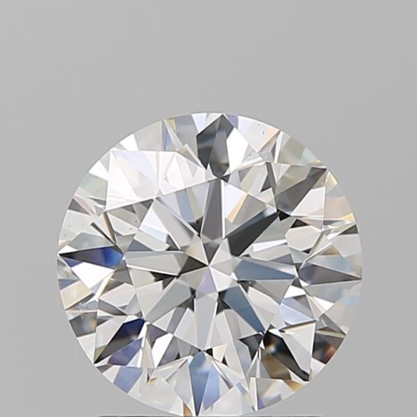 1.9 Carat, Natural White, Round Diamond ~ F Colour, VS1 Clarity