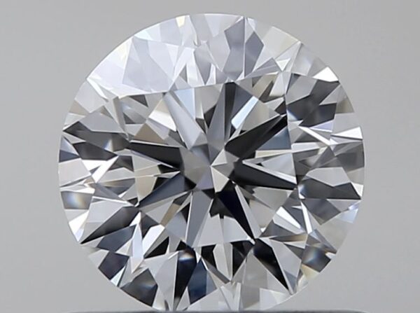 0.55 Carat, Natural White, Round Diamond ~ F Colour, VVS1 Clarity