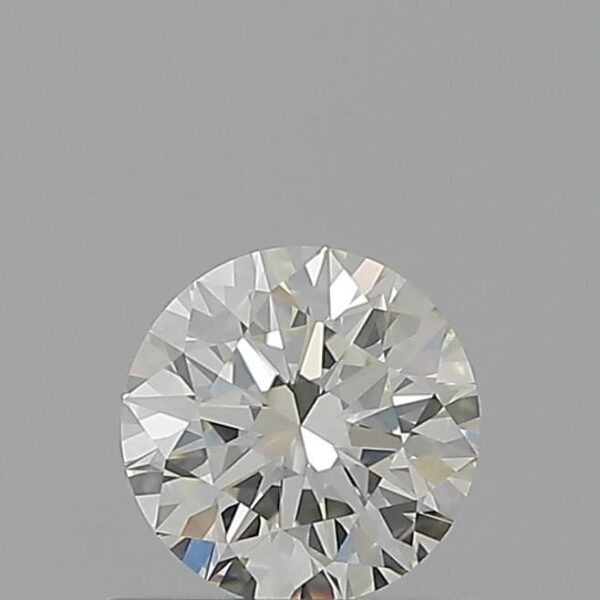 0.6 Carat, Natural White, Round Diamond ~ J Colour, VVS2 Clarity