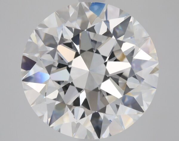 5.02 Carat, Natural White, Round Diamond ~ E Colour, VS1 Clarity