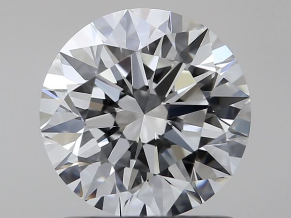 1.07 Carat, Natural White, Round Diamond ~ H Colour, IF Clarity