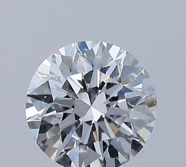 0.51 Carat, Natural White, Round Diamond ~ D Colour, SI1 Clarity