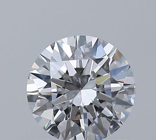 0.5 Carat, Natural White, Round Diamond ~ D Colour, SI1 Clarity