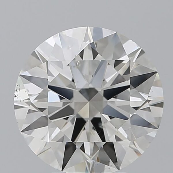 4.06 Carat, Natural White, Round Diamond ~ J Colour, SI1 Clarity