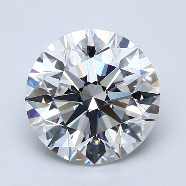 4.01 Carat, Natural White, Round Diamond ~ E Colour, VS1 Clarity