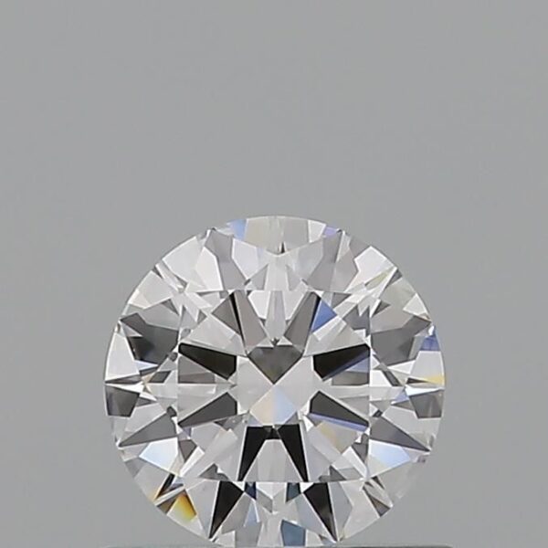 0.62 Carat, Natural White, Round Diamond ~ D Colour, VS1 Clarity