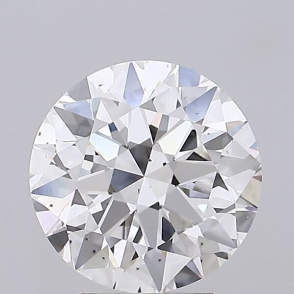 4.01 Carat, Natural White, Round Diamond ~ F Colour, SI1 Clarity