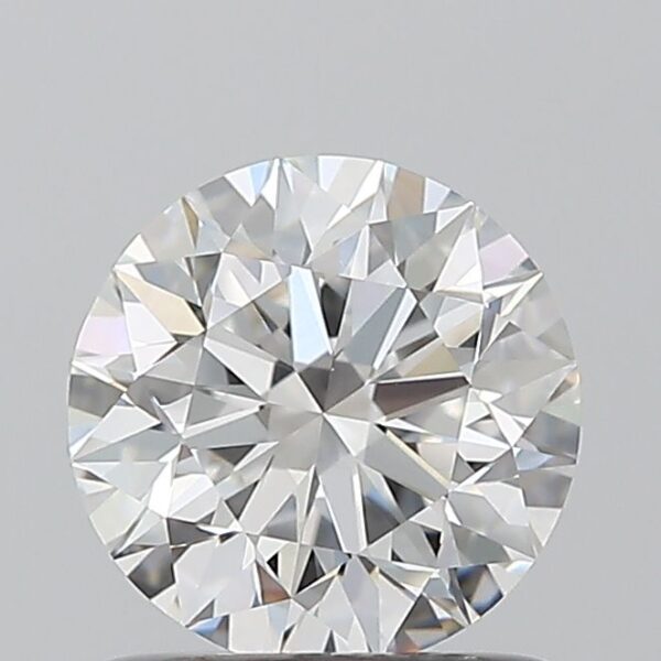 0.9 Carat, Natural White, Round Diamond ~ F Colour, VVS1 Clarity