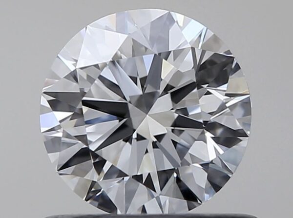 0.61 Carat, Natural White, Round Diamond ~ D Colour, VVS1 Clarity