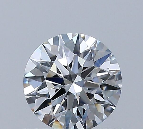 0.54 Carat, Natural White, Round Diamond ~ D Colour, VS1 Clarity