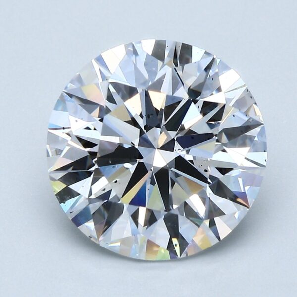 5.01 Carat, Natural White, Round Diamond ~ D Colour, SI1 Clarity