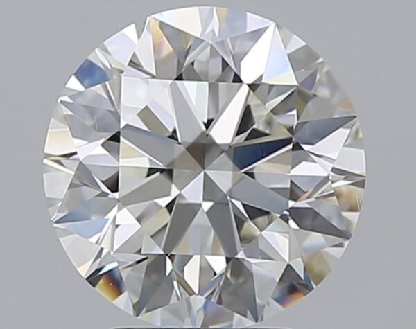 3.2 Carat, Natural White, Round Diamond ~ I Colour, VVS2 Clarity