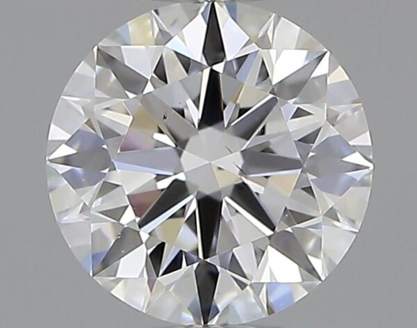 0.55 Carat, Natural White, Round Diamond ~ D Colour, VS2 Clarity