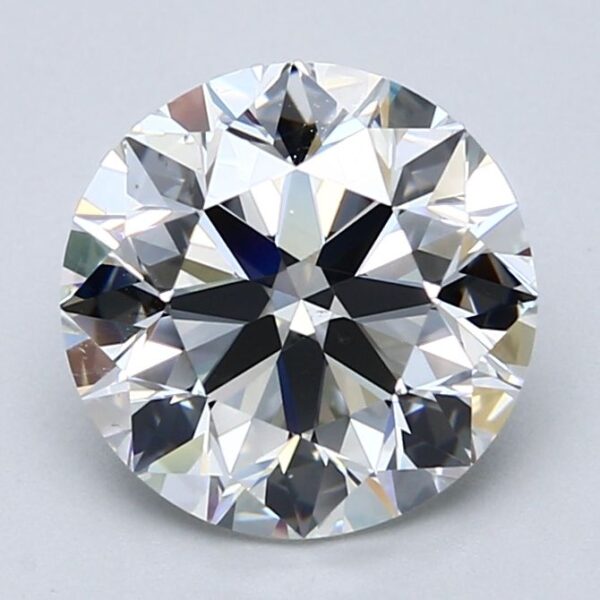 3.01 Carat, Natural White, Round Diamond ~ G Colour, VS2 Clarity