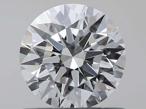 0.61 Carat, Natural White, Round Diamond ~ E Colour, VVS1 Clarity