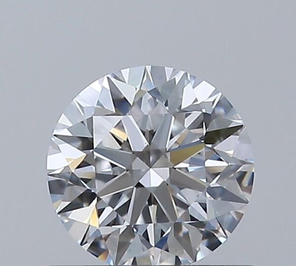 0.53 Carat, Natural White, Round Diamond ~ D Colour, VS1 Clarity