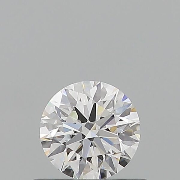 0.52 Carat, Natural White, Round Diamond ~ D Colour, VVS2 Clarity