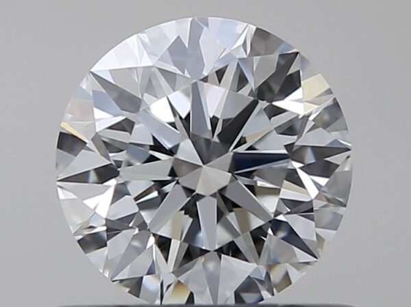 0.51 Carat, Natural White, Round Diamond ~ E Colour, VS1 Clarity