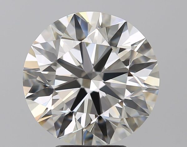 5.1 Carat, Natural White, Round Diamond ~ J Colour, VVS1 Clarity