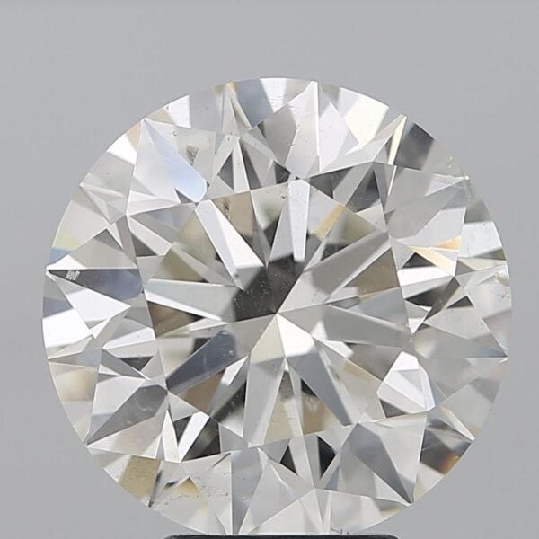 5.07 Carat, Natural White, Round Diamond ~ J Colour, SI1 Clarity