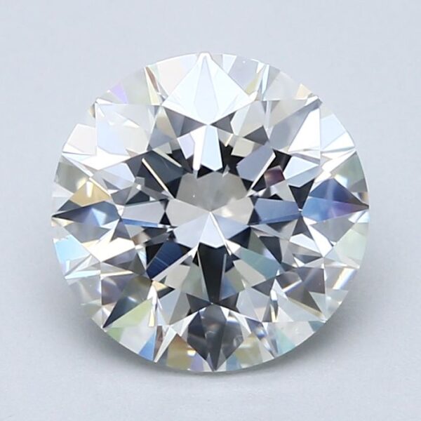 3.1 Carat, Natural White, Round Diamond ~ F Colour, SI1 Clarity