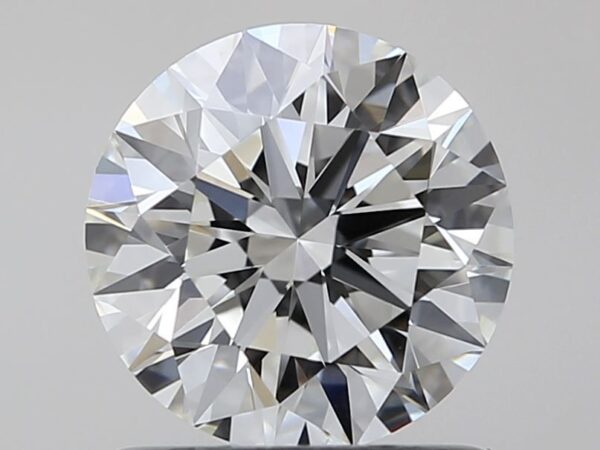 0.95 Carat, Natural White, Round Diamond ~ I Colour, VVS2 Clarity