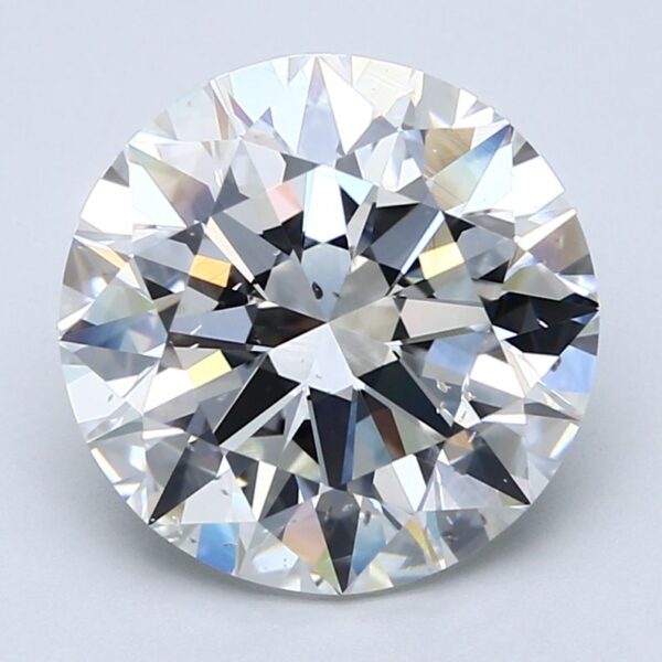 5.66 Carat, Natural White, Round Diamond ~ H Colour, SI1 Clarity