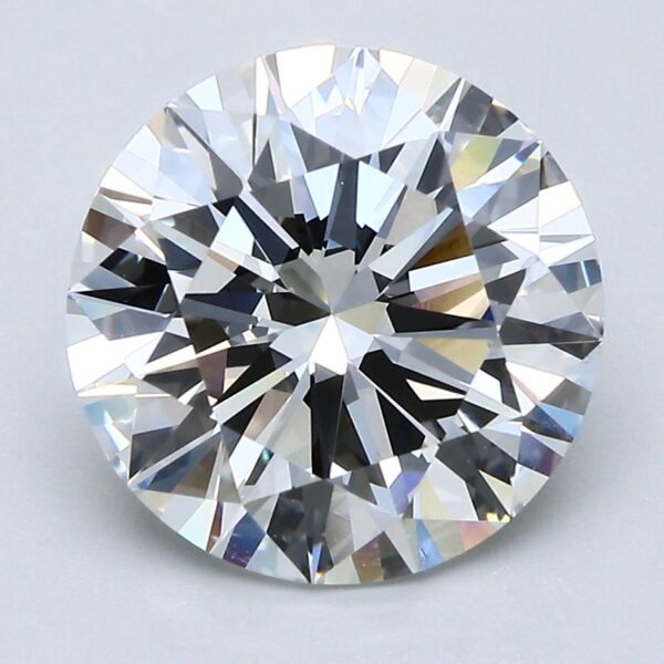 4.35 Carat, Natural White, Round Diamond ~ H Colour, VVS2 Clarity