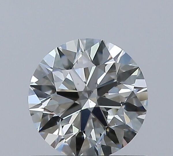 0.59 Carat, Natural White, Round Diamond ~ I Colour, VS2 Clarity