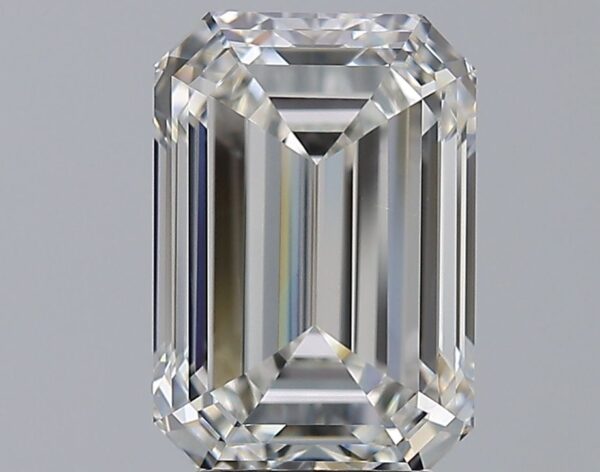 4.01 Carat, Natural White, Emerald Diamond ~ H Colour, VS2 Clarity