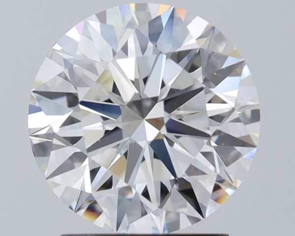 2.03 Carat, Natural White, Round Diamond ~ F Colour, VS1 Clarity