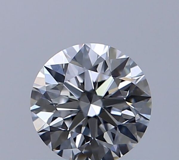 0.51 Carat, Natural White, Round Diamond ~ D Colour, VS1 Clarity