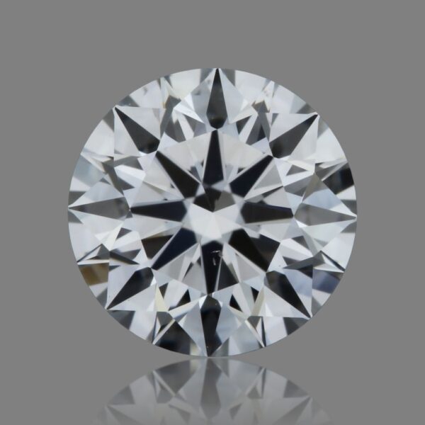 0.53 Carat, Natural White, Round Diamond ~ E Colour, VS2 Clarity