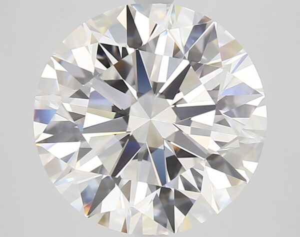 5.52 Carat, Natural White, Round Diamond ~ E Colour, VS1 Clarity