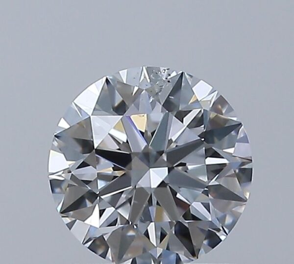 0.9 Carat, Natural White, Round Diamond ~ D Colour, SI1 Clarity