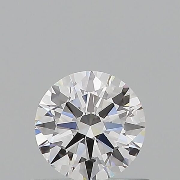 0.61 Carat, Natural White, Round Diamond ~ D Colour, VVS2 Clarity