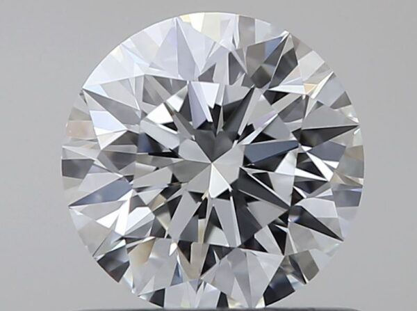 0.62 Carat, Natural White, Round Diamond ~ F Colour, VVS1 Clarity