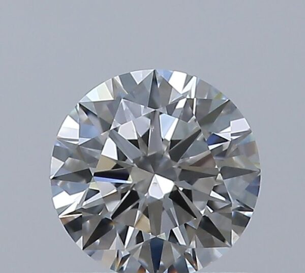 0.63 Carat, Natural White, Round Diamond ~ F Colour, SI1 Clarity