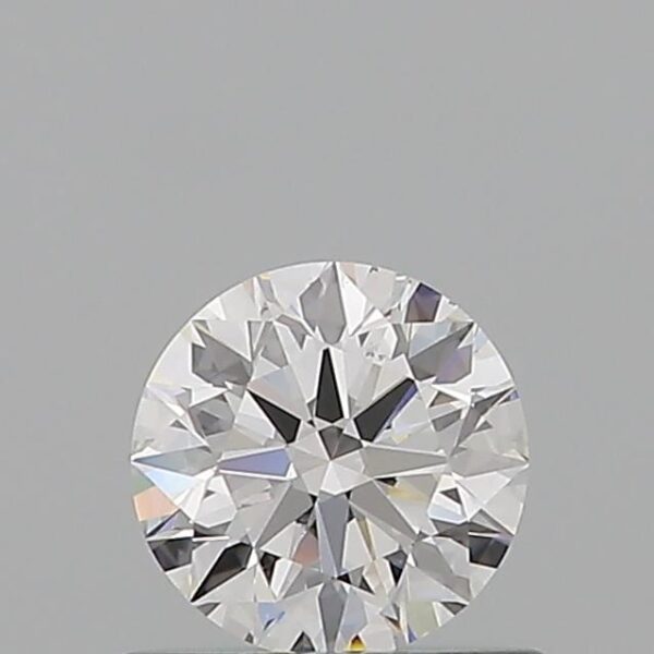 0.65 Carat, Natural White, Round Diamond ~ D Colour, VS2 Clarity