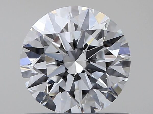 0.6 Carat, Natural White, Round Diamond ~ D Colour, VVS1 Clarity