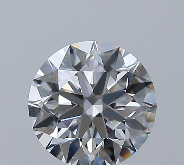 0.63 Carat, Natural White, Round Diamond ~ F Colour, VVS2 Clarity