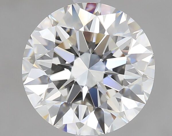 3.03 Carat, Natural White, Round Diamond ~ H Colour, VS1 Clarity