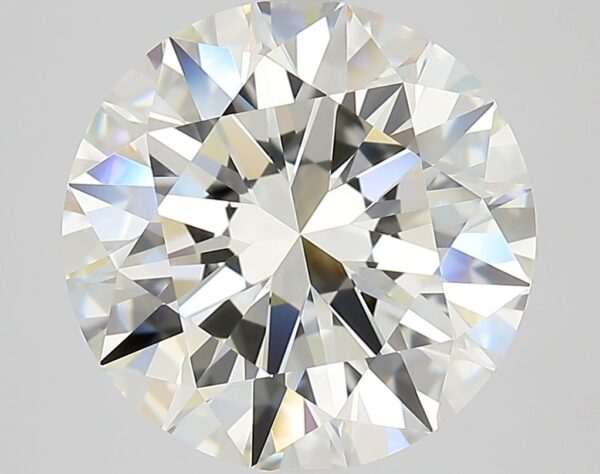 5.03 Carat, Natural White, Round Diamond ~ J Colour, VS1 Clarity