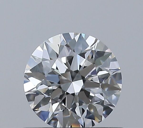 0.5 Carat, Natural White, Round Diamond ~ E Colour, VVS2 Clarity